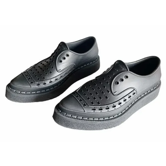 Native X George Cox Black Diano Creeper Slip-On Shoes Size M6 W8 - Picture 5 of 9